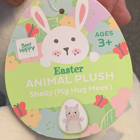 Bee Happy Hug Mees Shelly Pig Easter Plush 11 Inch - Picture 5 of 8